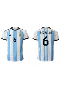 Argentina German Pezzella #6 Fotballdrakt Hjemme Klær VM 2022 Korte ermer